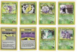 Vintage Pokemon 42 Cards Lot Gym Heroes Gym Challenge MP-LP - Image 1