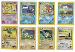 Vintage Pokemon 42 Cards Lot Gym Heroes Gym Challenge MP-LP - Image 3