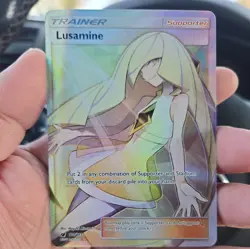 Pokemon TCG Lusamine Crimson Invasion Holo Full Art Ultra Rare Card 110/111 - Image 1