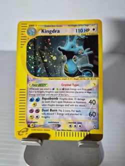 Kingdra - 148/147 - Pokemon Aquapolis Crystal Holo Card - Image 1