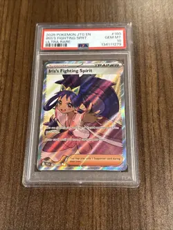 Pokemon TCG Iris's Fighting Spirit Journey Together Full Art Card 180/159 PSA 10 - Image 1