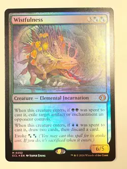 2 Wistfulness (Foil) #0252 & Borderless #0296 Mythic Magic MTG Card - Lorwyn Set - Image 2