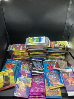 Random Lot Of Sealed Vintage 80s 90s TCG/Collectible Card Packs (107) Total Pack - Image 1