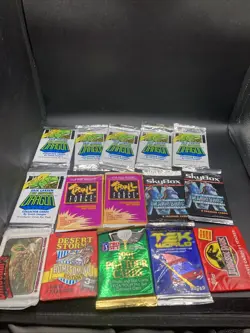 Random Lot Of Sealed Vintage 80s 90s TCG/Collectible Card Packs (107) Total Pack - Image 4
