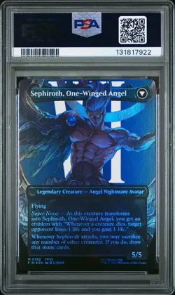 2025 Magic Gathering SEPHIROTH, Borderless FOIL, PSA 10 GEM MINT, Final Fantasy - Image 2