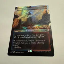 Steam Vents FOIL Borderless 348 Lorwyn Eclipsed ECL MTG Rare Land Unplayed Mint - Image 2