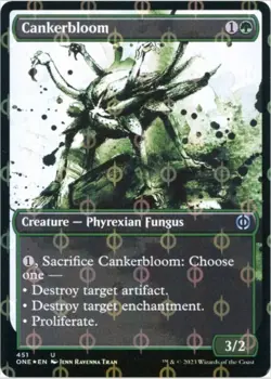 Cankerbloom (Showcase, Step-and-Compleat Foil, #451) Phyrexia: All Will Be One - Image 1
