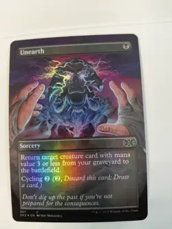 Unearth (Borderless) Double Masters 2022 Foil - Image 1
