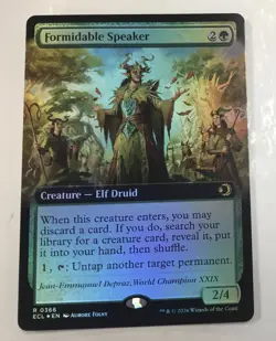 Formidable Speaker (Extended Art) Lorwyn Eclipsed Foil - Image 1
