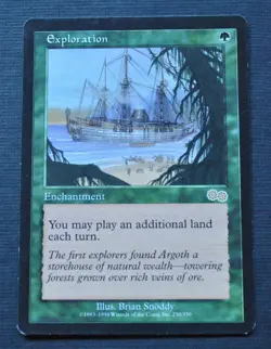 Exploration - Urza's Saga - MTG Magic the Gathering Vintage - LP - Image 1