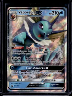 2016-19 Pokemon SM Black Star Promos Vaporeon #SM172 - Image 1