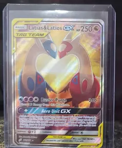 Pokemon TCG Latias & Latios GX Alt Art Full Art 2019 170/181 Team Up English - Image 1