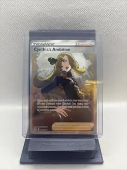 2022 Pokemon Brilliant Stars 169/172 Cynthia’s Ambition Full Art Trainer Holo - Image 1