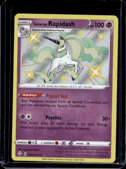 2021 Pokemon SWSH Shining Fates Galarian Rapidash Shiny Vault #SV048/SV122 - Image 1