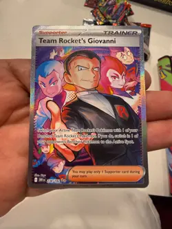 Team Rocket's Giovanni SIR 238/182 Sv10: Destined Rivals Holo Pokemon TCG - Image 1