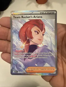 Destined Rivals Team Rockets Ariana Trainer Full Art Ultra Rare Pokemon TCG - Image 1