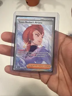 Destined Rivals Team Rockets Ariana Trainer Full Art Ultra Rare Pokemon TCG - Image 4