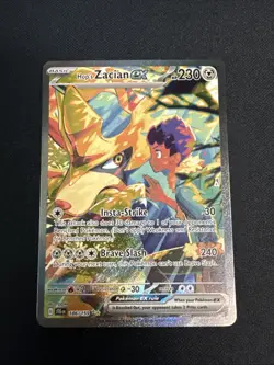 Pokemon TCG Hop's Zacian EX Sir 186/159 Journey Together - Image 1