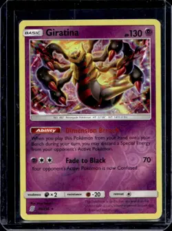 2019 Pokemon Sun & Moon Unified Minds Giratina Reverse Holo #86/236 - Image 1