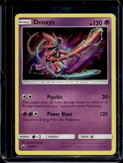 2018 Pokemon Sun & Moon Celestial Storm Deoxys Holo #67/168 - Image 1