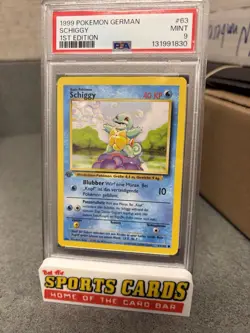 1999 Pokemon German Schiggy 1st First Edition 63/102 PSA 9 Squirtle - Image 1