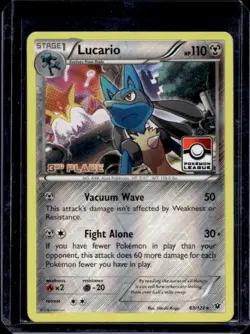 2016 Pokemon XY Fates Collide Lucario Promos Reverse Holo #63/124 - Image 1