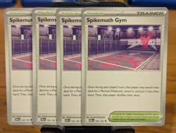 Pokemon TCG Destined Rivals Spikemuth Gym 169/182 x4 Playset - Image 1