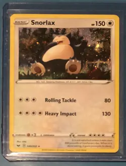 2020 Pokemon Snorlax #140 Sword & Shield Cosmos Holo - Image 1