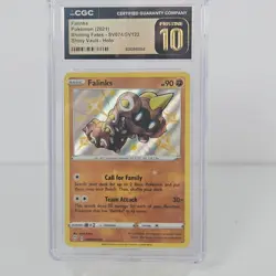 2021 Pokemon Falinks SV074/SV122 Shining Fates Shiny Vault CGC Pristine 10 - Image 1