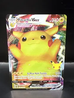 Pokemon Celebrations Pikachu VMAX SWSH062 Black Star Promo Full Art - Image 1