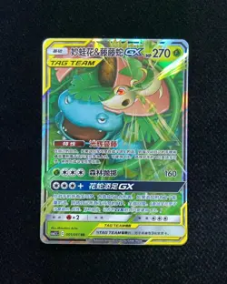 2023 Pokemon TCG S.Chinese CSM2.5C 001/061 RR Venusaur & Snivy GX LU57 - Image 1