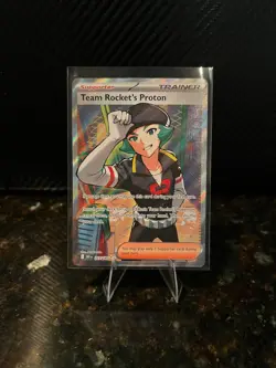 Pokemon TCG Team Rockets Proton 227/182 Full Art Sv10: Destined Rivals - NM - Image 1