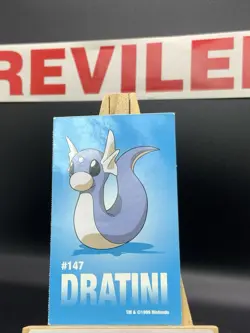 Dratini #147 Sandylion Sticker 1999 Pokemon NM/M 1999 Nintendo - Image 2