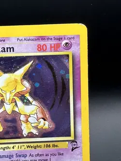Pokemon Alakazam Holo Ultra Rare TCG Base Set 2 1/130 - Image 3