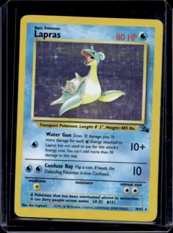 1999 Pokemon Fossil Lapras #10/62 - Image 1