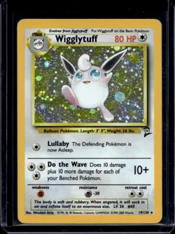 2000 Pokemon Set 2 Wigglytuff Holo #19/130 - Image 1