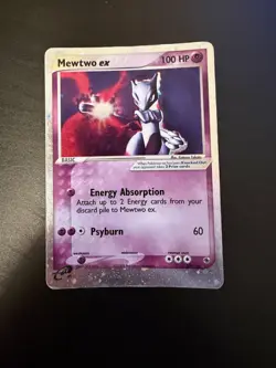 Mewtwo ex 101/109 Pokemon TCG Ruby and Sapphire Holo MP - Image 1