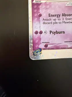 Mewtwo ex 101/109 Pokemon TCG Ruby and Sapphire Holo MP - Image 5