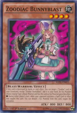 Zoodiac Bunnyblast - RATE-EN015 - Common - 1st Edition x1 - Lightly Played - Image 1