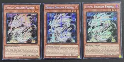 2025 YUGIOH MP25 1ST ED SECRET RARE TENPAI DRAGON PAIDRA X3 NM SET - Image 1