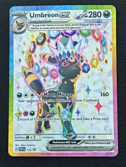 2025 POKEMON SVP EN-SV BLACK STAR PROMO 176 UMBREON EX PRISMATIC EVOLUTIONS - Image 1