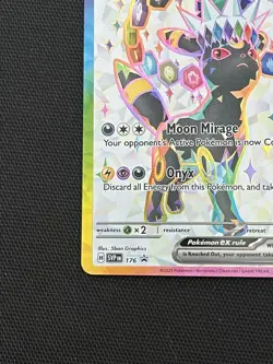 2025 POKEMON SVP EN-SV BLACK STAR PROMO 176 UMBREON EX PRISMATIC EVOLUTIONS - Image 2