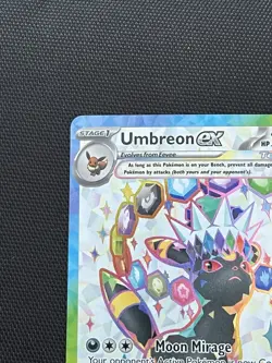2025 POKEMON SVP EN-SV BLACK STAR PROMO 176 UMBREON EX PRISMATIC EVOLUTIONS - Image 3