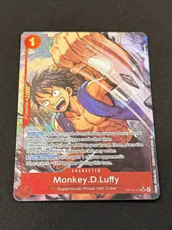One Piece TCG OP14-013 Monkey .D. Luffy AA Alt Art Card Game CCG English NM - Image 2