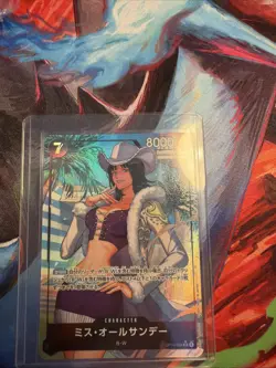 Ms. All-Sunday (Alt Art) OP14-084 SR Seven Warlords of the Azure Ocean ONE PIECE - Image 1