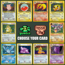 1999 Pokemon Fossil and Jungle: Choose Your Card! All Cards Available! - Image 1