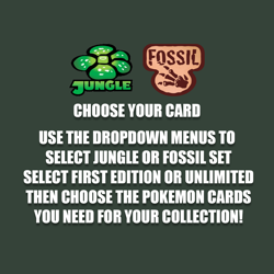 1999 Pokemon Fossil and Jungle: Choose Your Card! All Cards Available! - Image 2