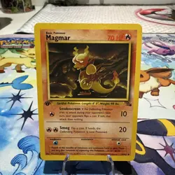 Magmar 39/62 Fossil Set Wizards 1st Edition Uncommon Pokemon Card 1999 WOTC LP - Image 1