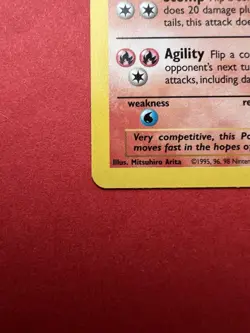 Rapidash 44/64 1st Edition Jungle 1999 Uncommon Pokemon TCG Card NM / LP - Image 2