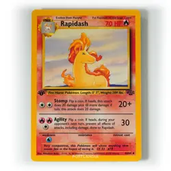 Pokemon - Rapidash - 1st Edition - Non Holo - 44/64 - Jungle - Uncommon Card - Image 1